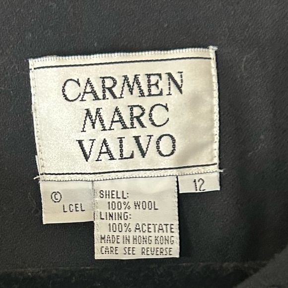 Whimsigoth Carmen Marc Valvo Vintage Embroidered Black Jacket. Size 12. - Picture 3 of 11